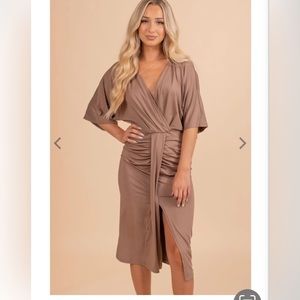 NWT Fall Into Me Mini Dress
L/ Brown